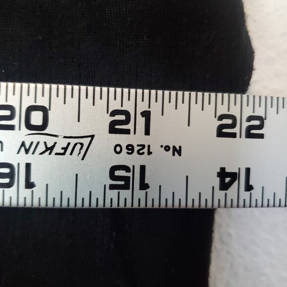 Tresics Black Top Sheer Shoulder And Sleeves Solid Black Body Size L - Picture 10 of 11